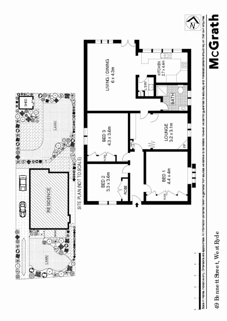 Floorplan of Homely house listing, 49 Bennett Street, West Ryde NSW 2114