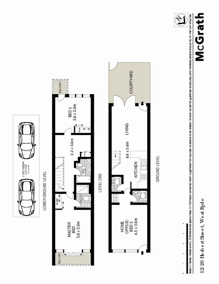 Floorplan of Homely apartment listing, 12/20 Herbert Street, West Ryde NSW 2114
