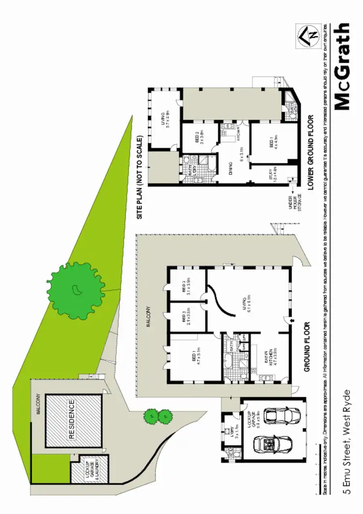 Floorplan of Homely house listing, 5 Emu Street, West Ryde NSW 2114