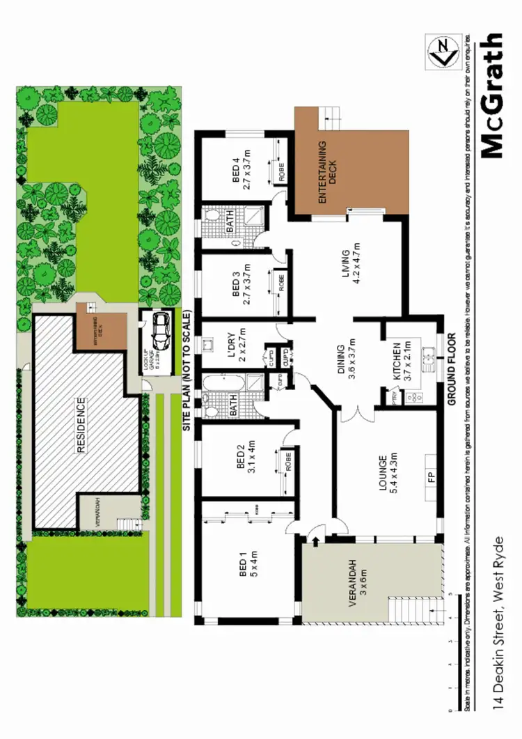 Floorplan of Homely house listing, 14 Deakin Street, West Ryde NSW 2114