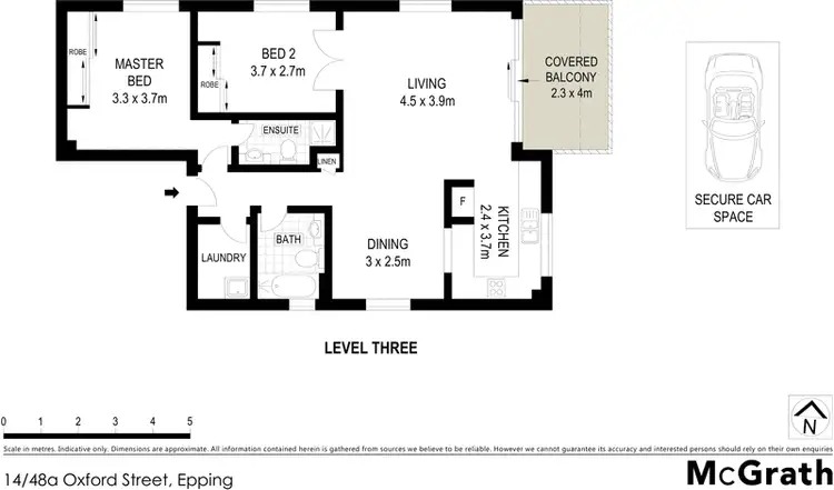Floorplan of Homely apartment listing, 14/48A Oxford Street, Epping NSW 2121