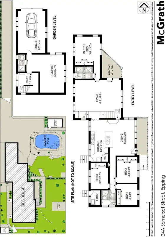 Floorplan of Homely house listing, 24A Somerset Street, Epping NSW 2121