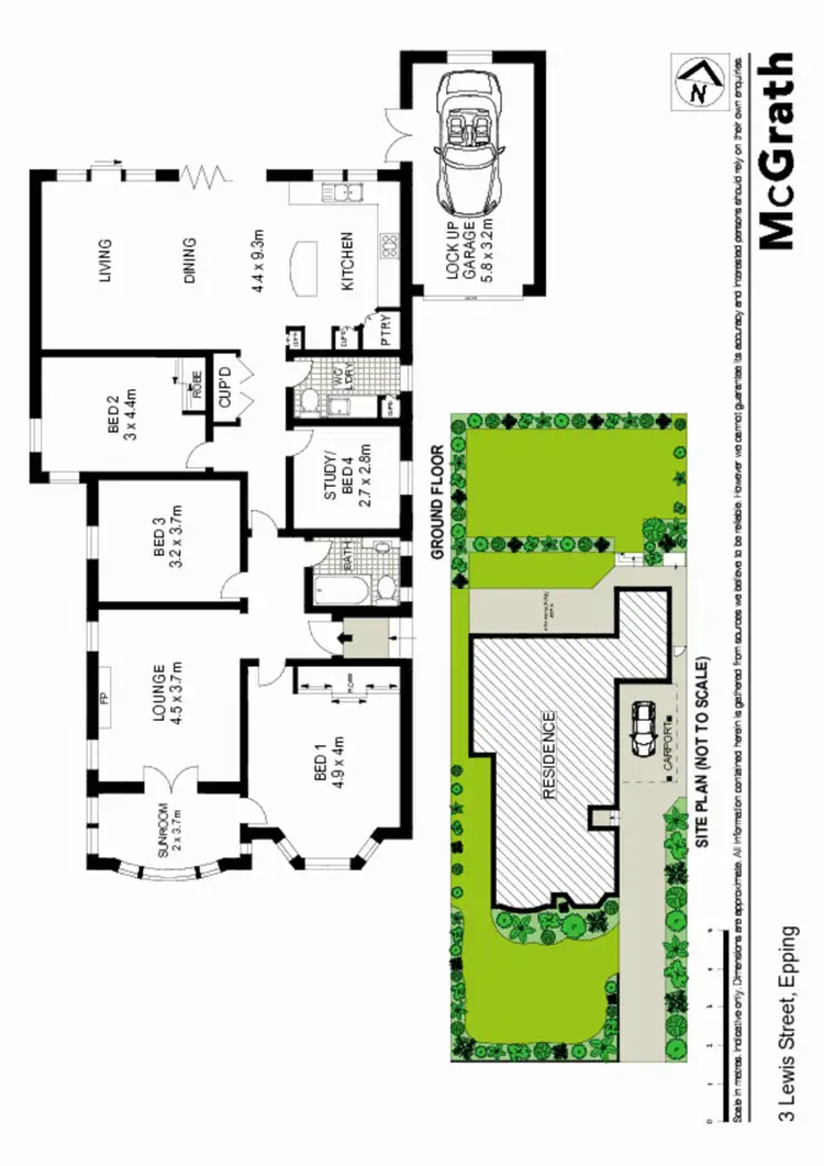 Floorplan of Homely house listing, 3 Lewis Street, Epping NSW 2121