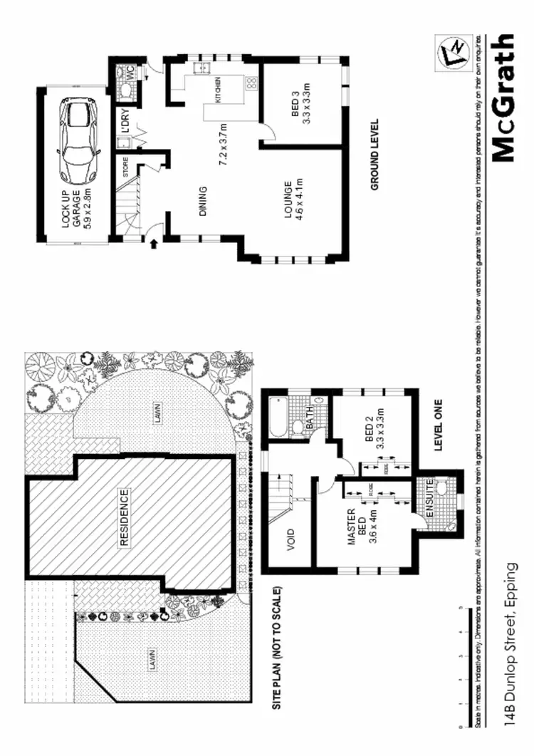 Floorplan of Homely house listing, 14B Dunlop Street, Epping NSW 2121