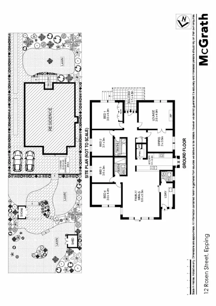 Floorplan of Homely house listing, 12 Rosen Street, Epping NSW 2121