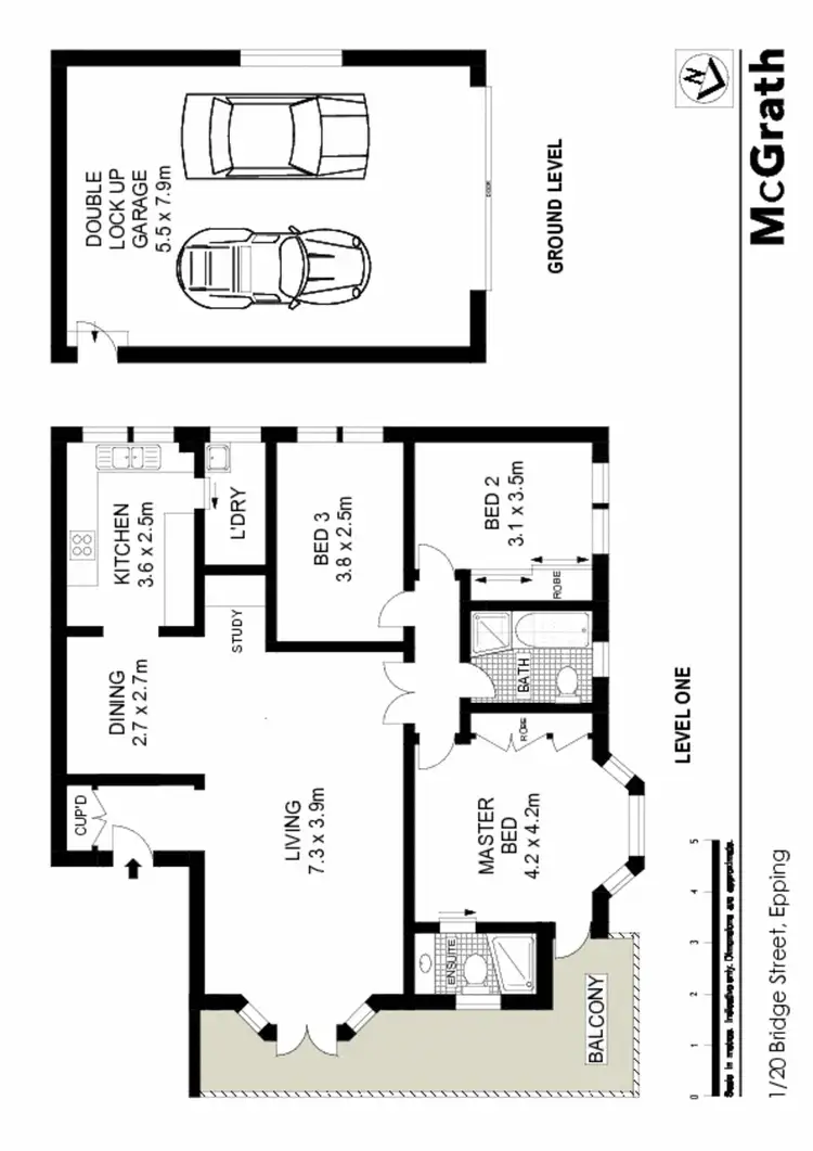 Floorplan of Homely apartment listing, 1/20 Bridge Street, Epping NSW 2121