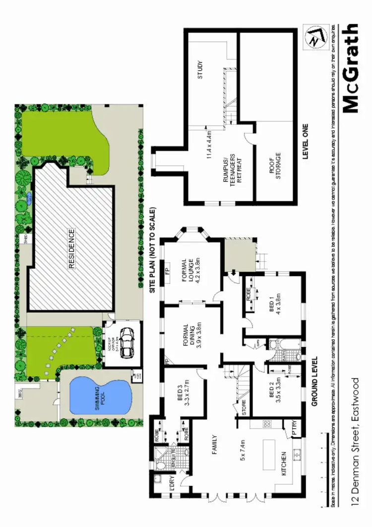 Floorplan of Homely house listing, 12 Denman Street, Eastwood NSW 2122