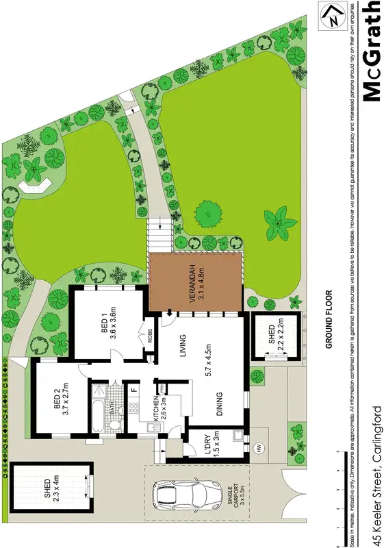 Floorplan of Homely house listing, 45 Keeler Street, Carlingford NSW 2118
