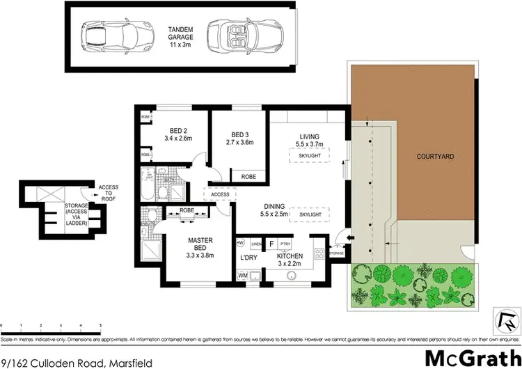 Floorplan of Homely townhouse listing, 9/162 Culloden Road, Marsfield NSW 2122