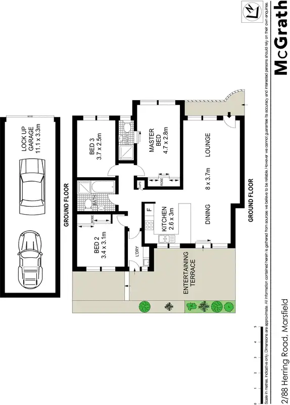 Floorplan of Homely villa listing, 2/88 Herring Road, Marsfield NSW 2122