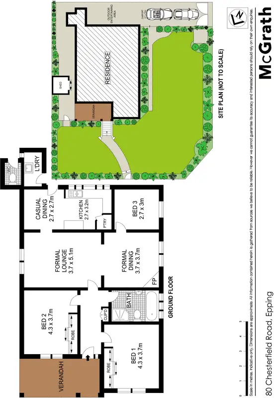 Floorplan of Homely house listing, 80 Chesterfield Road, Epping NSW 2121
