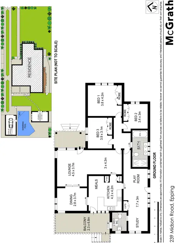 Floorplan of Homely house listing, 239 Midson Road, Epping NSW 2121