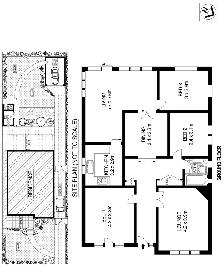 Floorplan of Homely house listing, 3 Wentworth Road, Eastwood NSW 2122