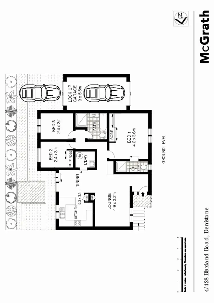 Floorplan of Homely townhouse listing, 4/428 Blaxland Road, Denistone NSW 2114