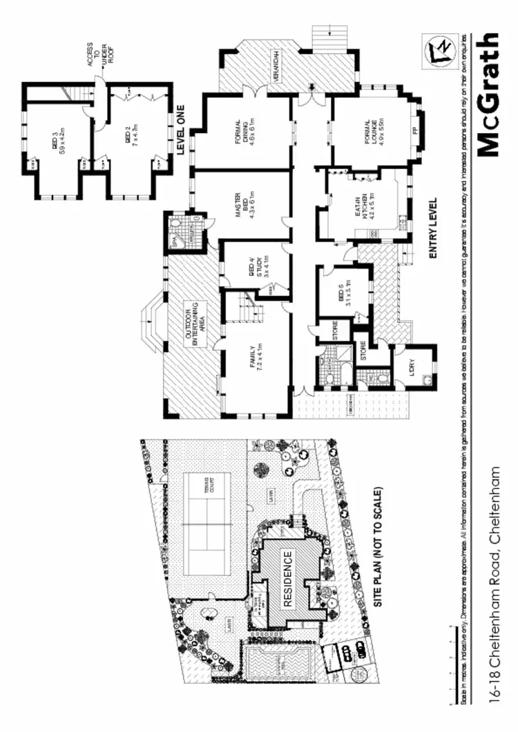 Floorplan of Homely house listing, 16-18 Cheltenham Road, Cheltenham NSW 2119
