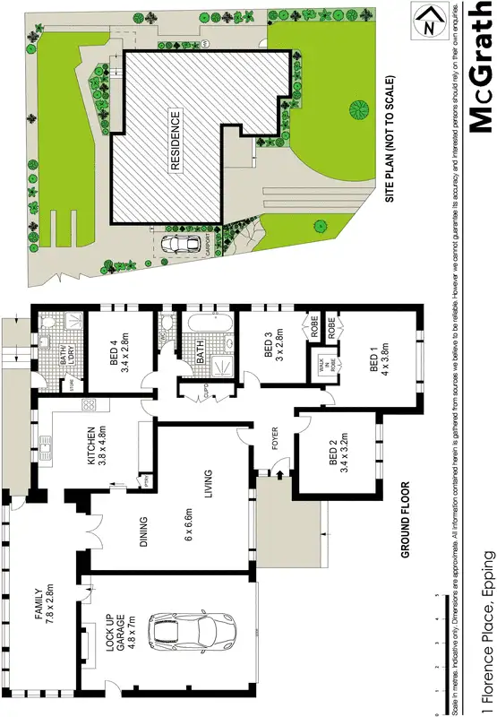 Floorplan of Homely house listing, 1 Florence Place, Epping NSW 2121