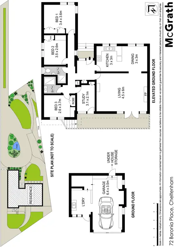 Floorplan of Homely house listing, 72 Boronia Place, Cheltenham NSW 2119