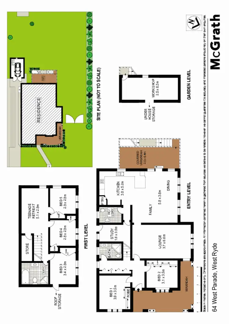 Floorplan of Homely house listing, 64 West Parade, West Ryde NSW 2114
