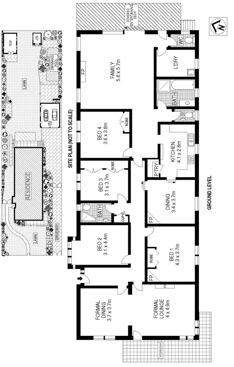 Floorplan of Homely house listing, 14 Grandview Parade, Epping NSW 2121