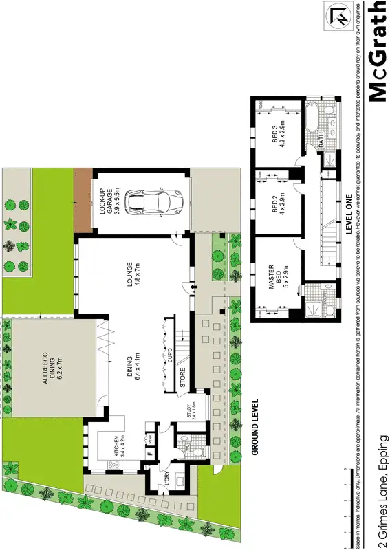 Floorplan of Homely house listing, 2 Grimes Lane, Epping NSW 2121