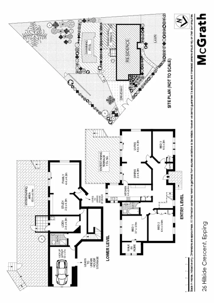 Floorplan of Homely house listing, 26 Hillside Crescent, Epping NSW 2121
