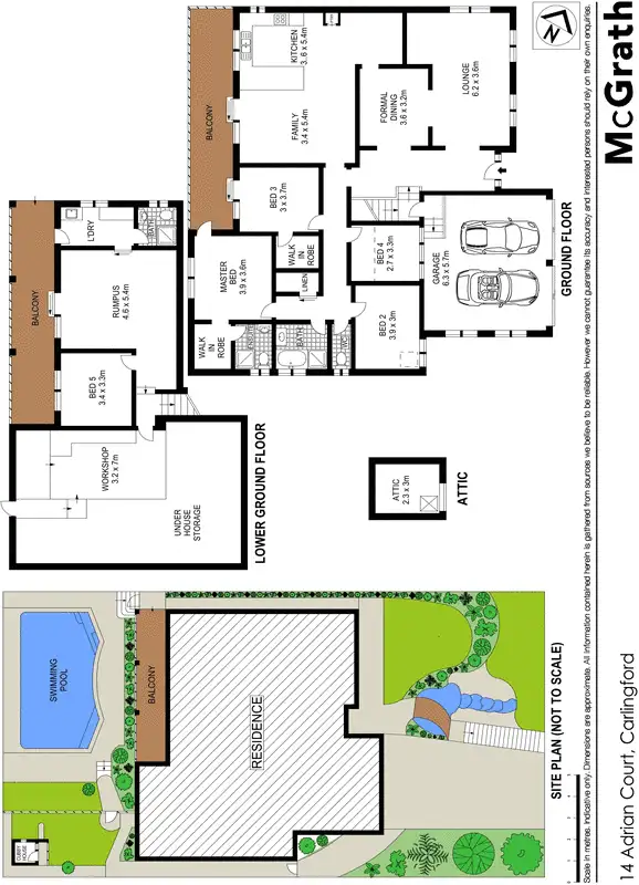 Floorplan of Homely house listing, 14 Adrian Court, Carlingford NSW 2118