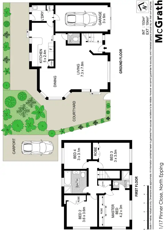 Floorplan of Homely townhouse listing, 1/17 Pinner Close, North Epping NSW 2121