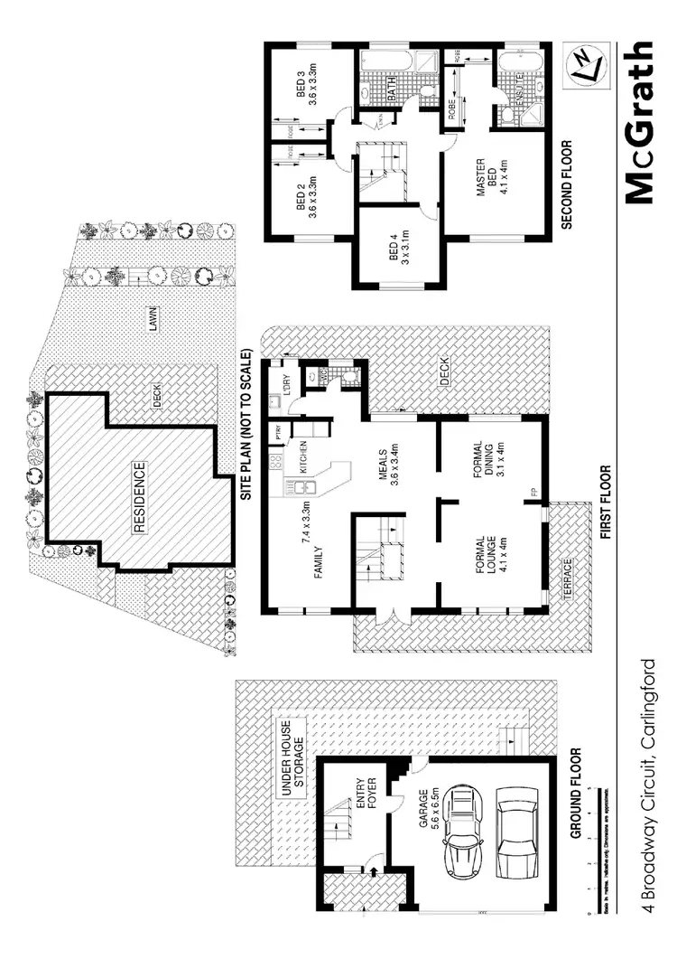 Floorplan of Homely house listing, 4 Broadway Circuit, Epping NSW 2121