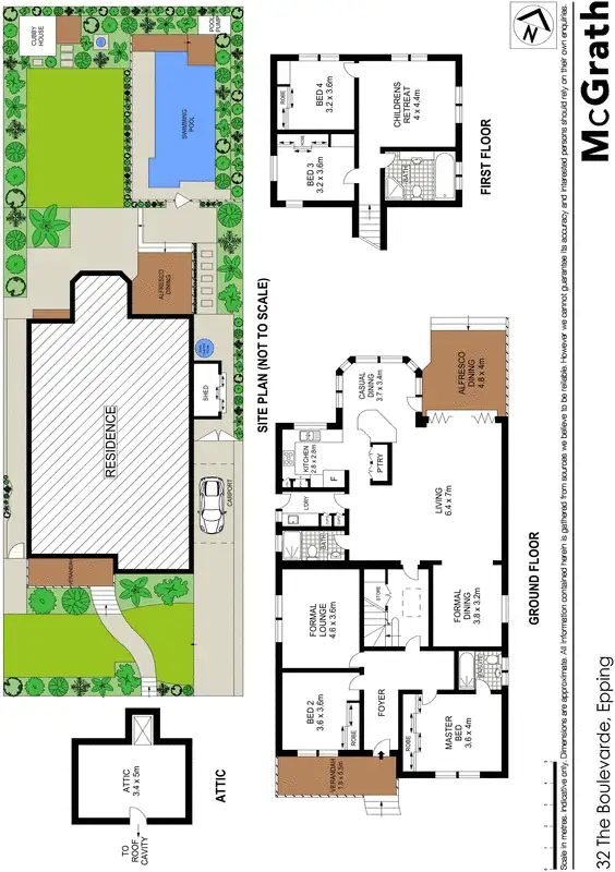 Floorplan of Homely house listing, 32 The Boulevarde, Epping NSW 2121