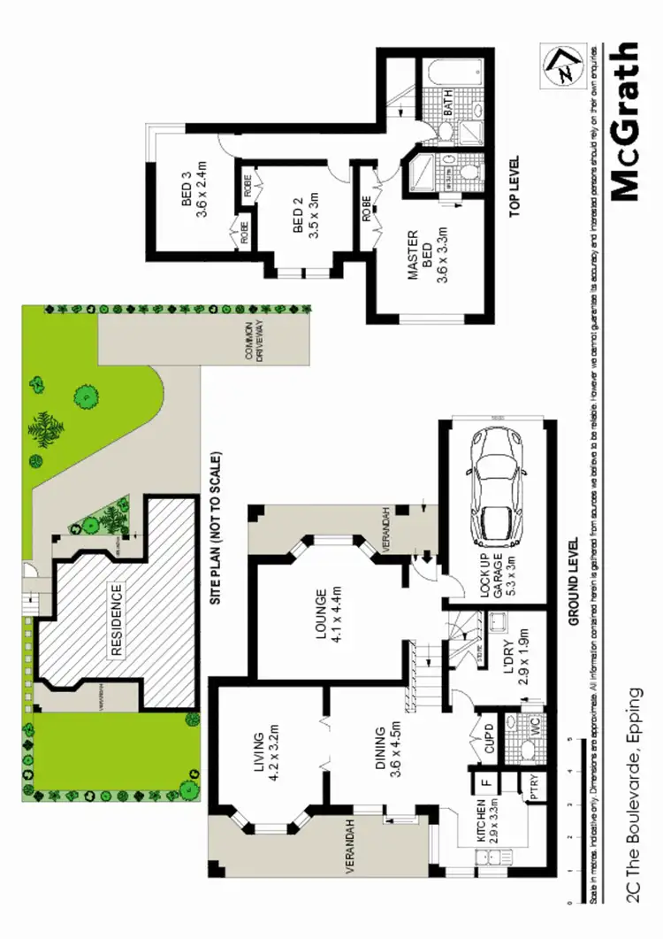 Floorplan of Homely townhouse listing, 2C The Boulevarde, Epping NSW 2121