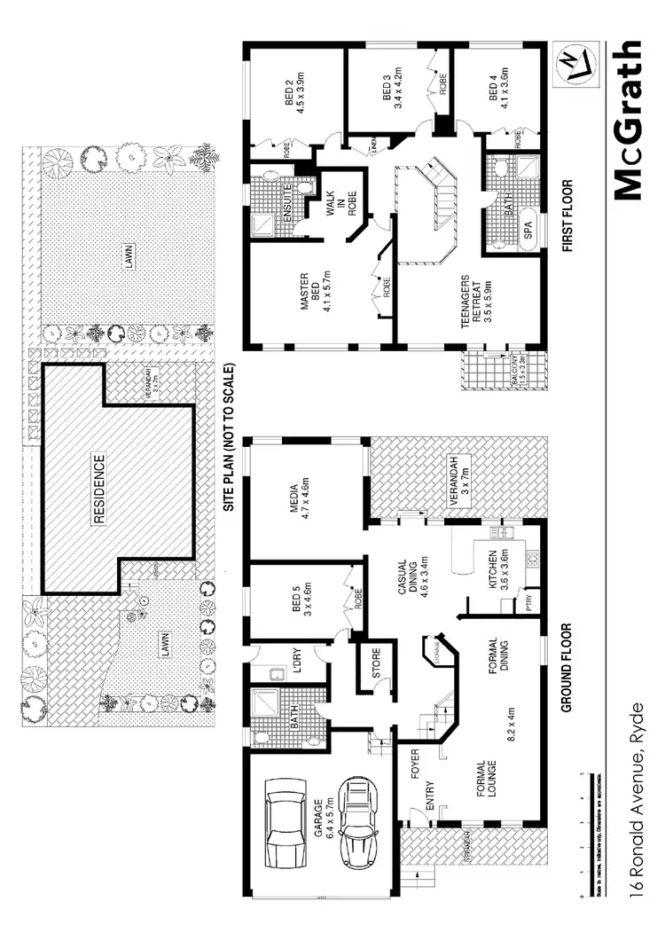 Floorplan of Homely house listing, 16 Ronald Avenue, Ryde NSW 2112