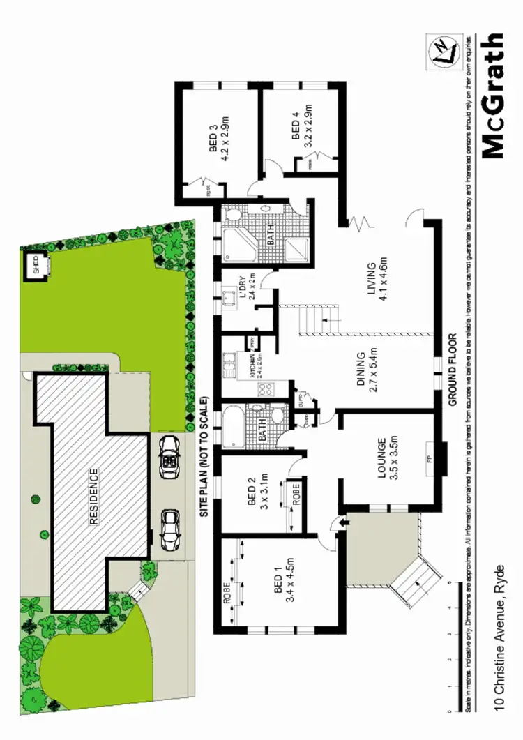 Floorplan of Homely house listing, 10 Christine Avenue, Ryde NSW 2112