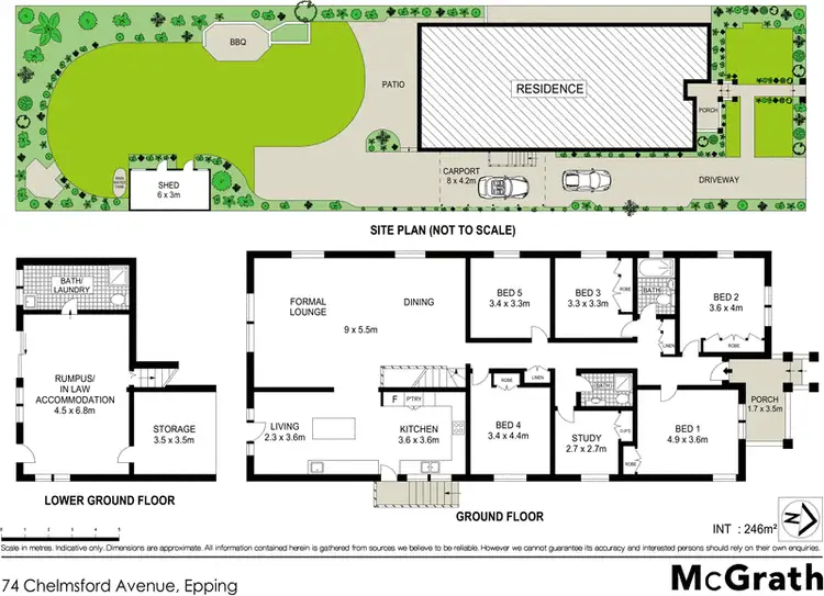 Floorplan of Homely house listing, 74 Chelmsford Avenue, Epping NSW 2121