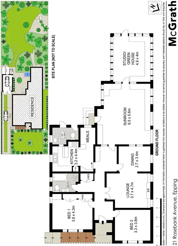 Floorplan of Homely house listing, 21 Rosebank Avenue, Epping NSW 2121
