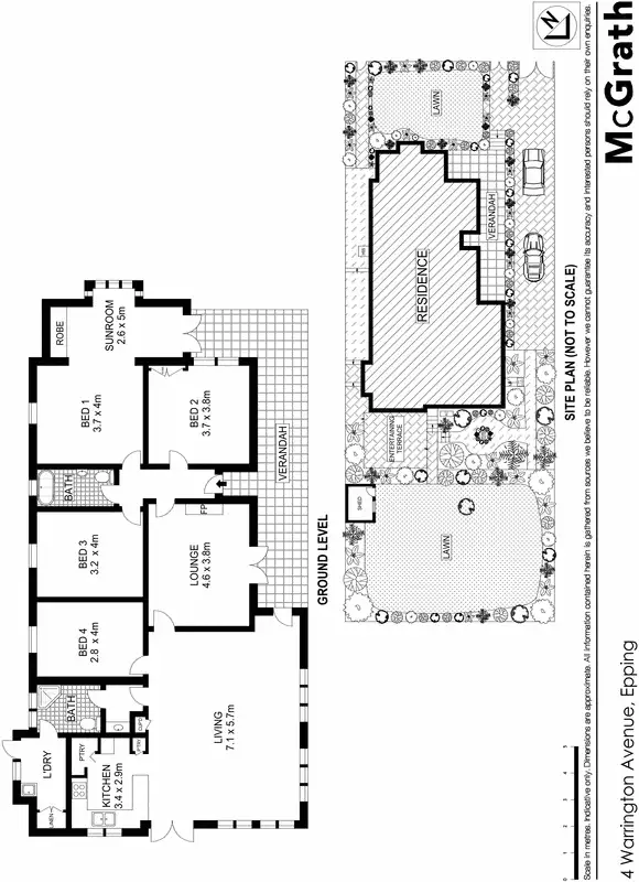Floorplan of Homely house listing, 4 Warrington Avenue, Epping NSW 2121