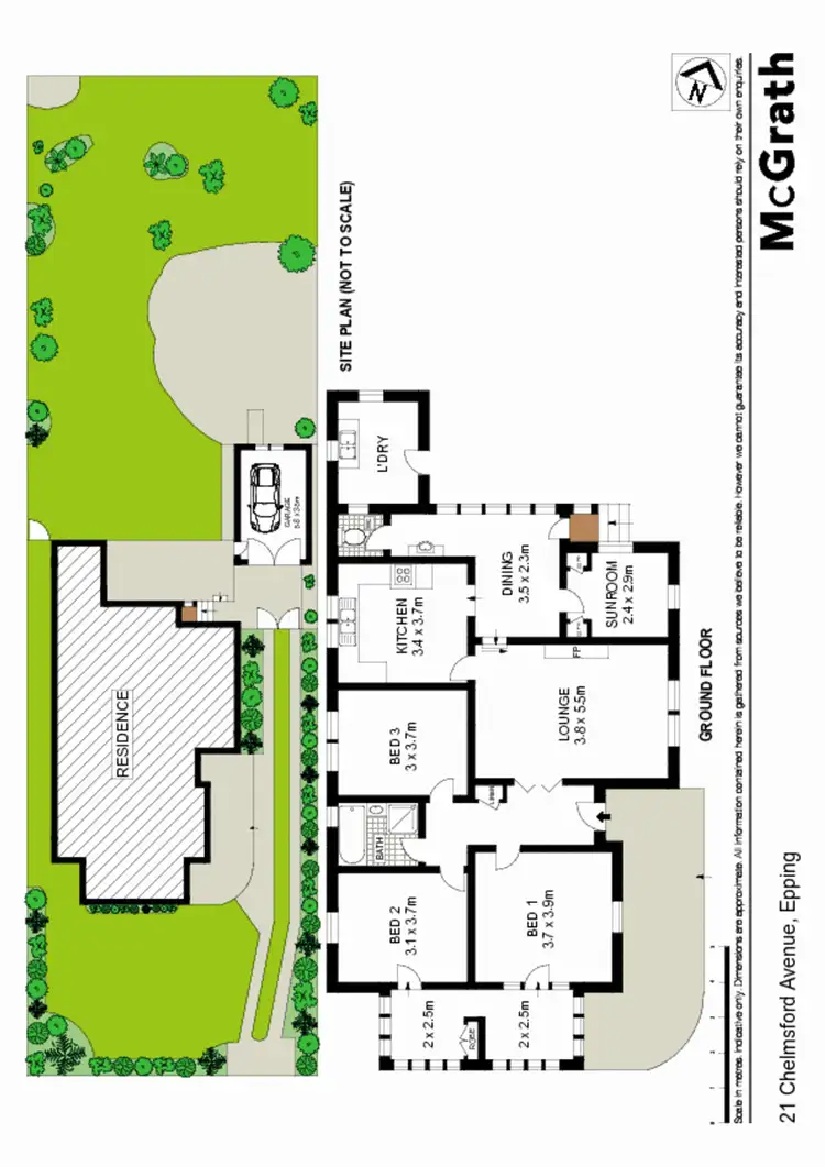 Floorplan of Homely house listing, 21 Chelmsford Avenue, Epping NSW 2121