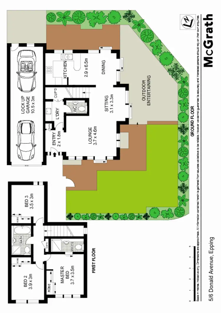 Floorplan of Homely townhouse listing, 5/6 Donald Avenue, Epping NSW 2121