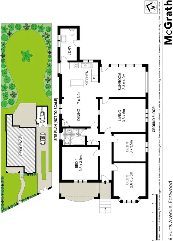 Floorplan of Homely house listing, 6 Hunts Avenue, Eastwood NSW 2122