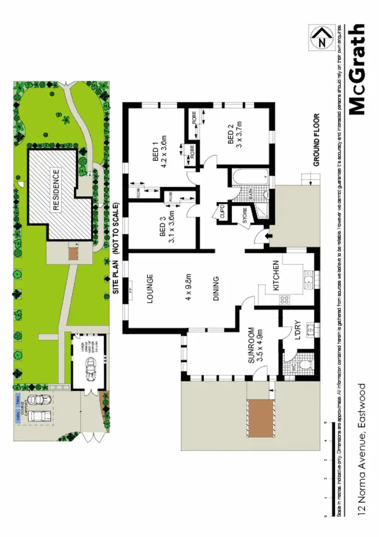 Floorplan of Homely house listing, 12 Norma Avenue, Eastwood NSW 2122
