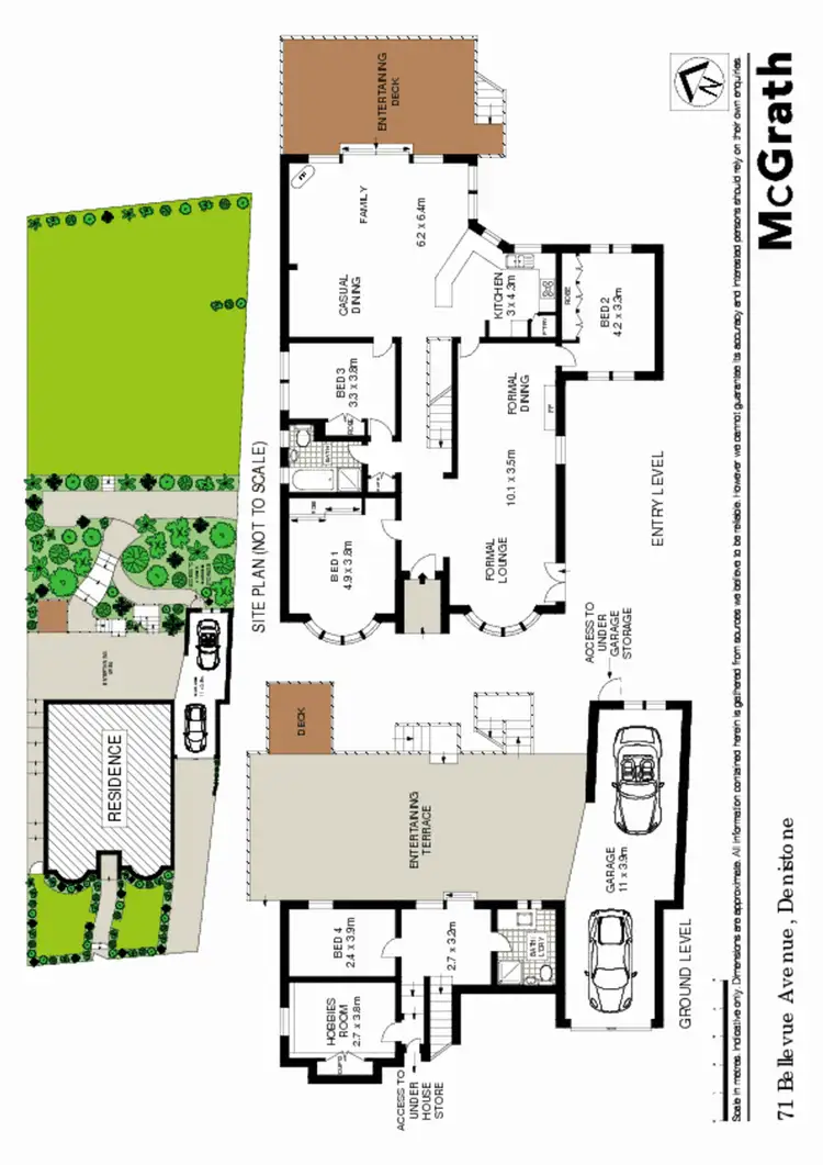 Floorplan of Homely house listing, 71 Bellevue Avenue, Denistone NSW 2114