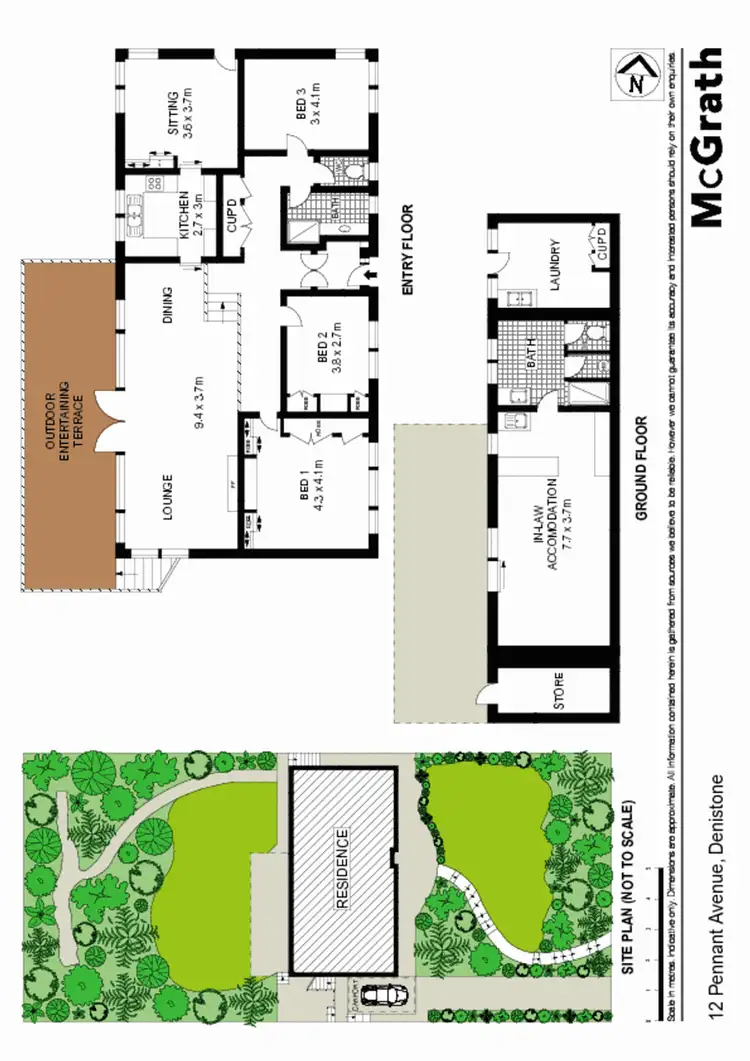 Floorplan of Homely house listing, 12 Pennant Avenue, Denistone NSW 2114