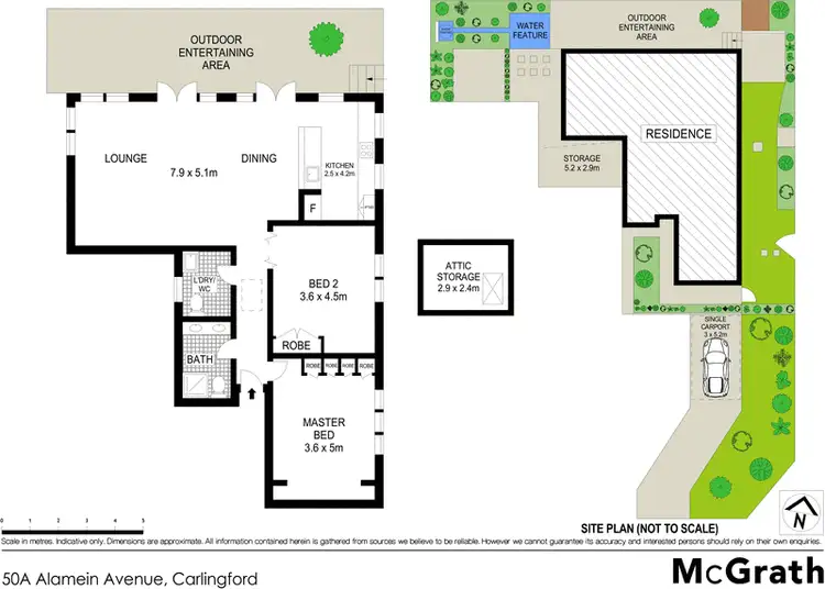Floorplan of Homely townhouse listing, 50A Alamein Avenue, Carlingford NSW 2118
