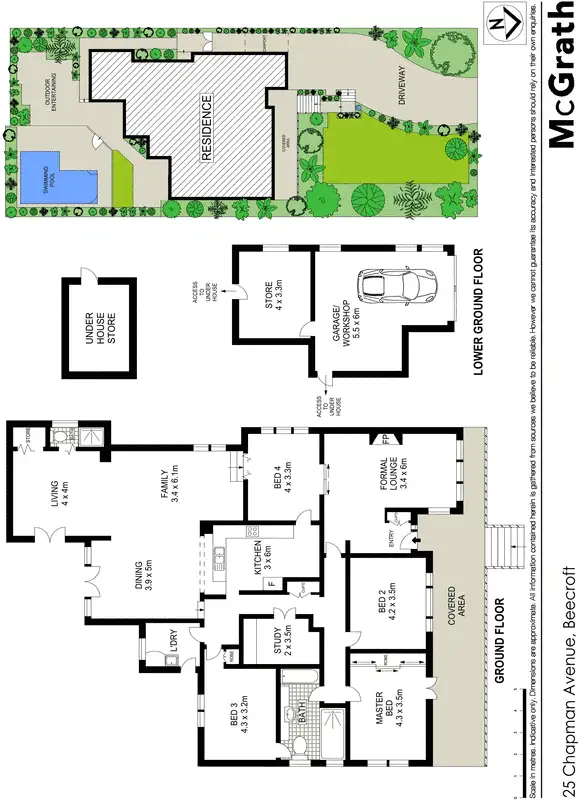 Floorplan of Homely house listing, 25 Chapman Avenue, Beecroft NSW 2119