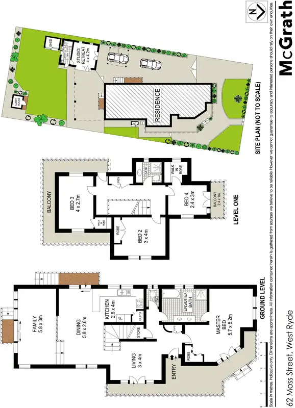 Floorplan of Homely house listing, 62 Moss Street, West Ryde NSW 2114