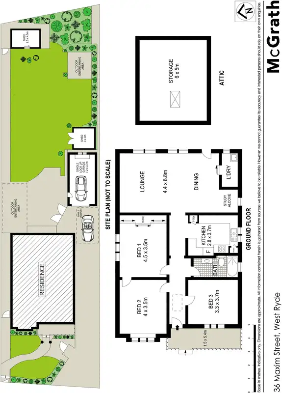 Floorplan of Homely house listing, 36 Maxim Street, West Ryde NSW 2114