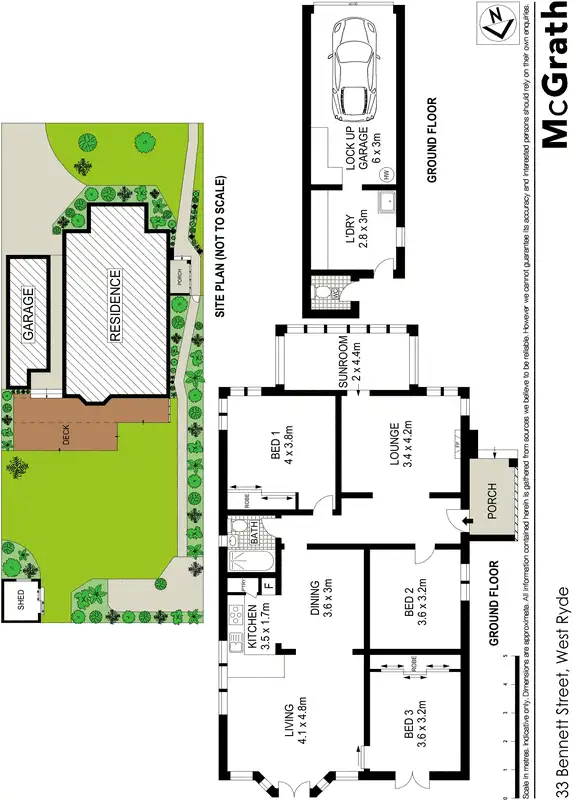 Floorplan of Homely house listing, 33 Bennett Street, West Ryde NSW 2114
