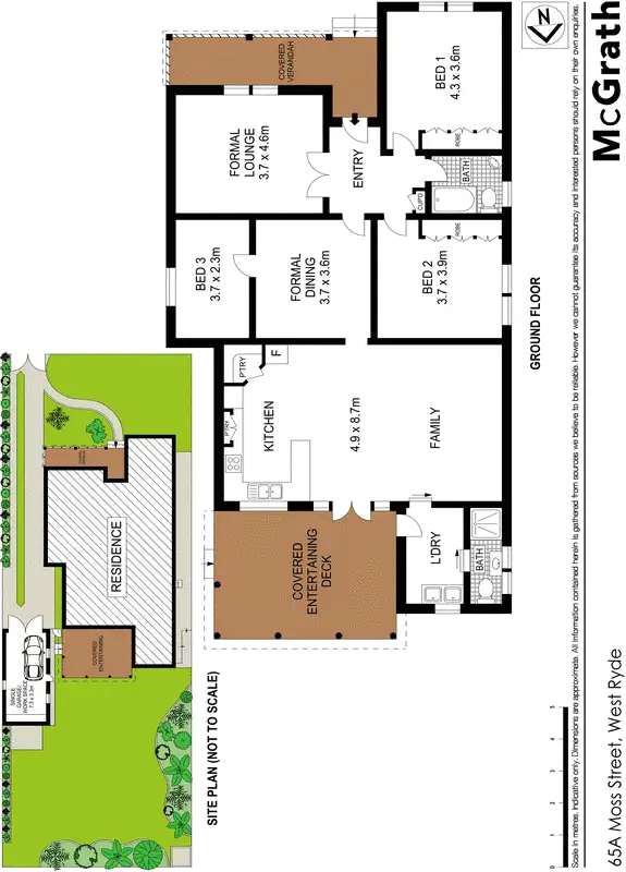 Floorplan of Homely house listing, 65A Moss Street, West Ryde NSW 2114