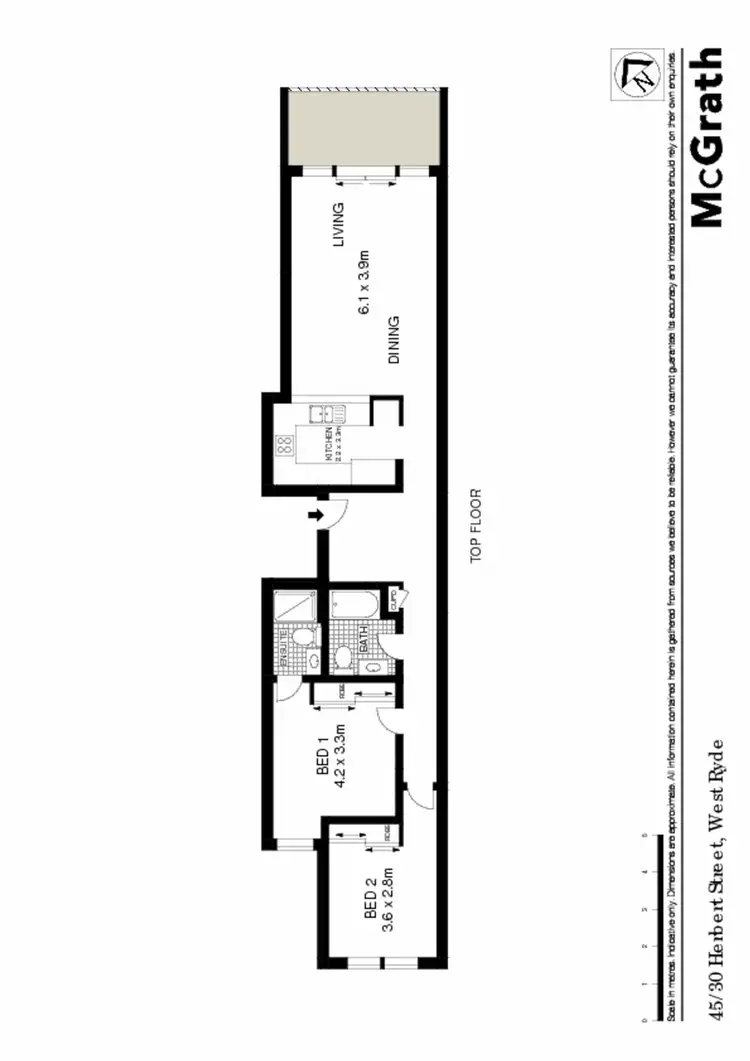 Floorplan of Homely apartment listing, 45/30 Herbert Street, West Ryde NSW 2114