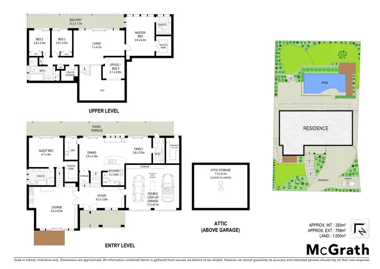 Floorplan of Homely house listing, 9 The Greenway, Elanora Heights NSW 2101