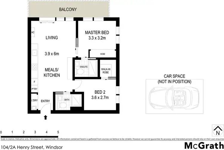 Floorplan of Homely apartment listing, 104/2A Henry Street, Windsor VIC 3181